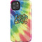 Liquid Blue Tie Dye Peace & Love iPhone Cases