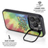 Liquid Blue Tie Dye Peace & Love iPhone 13 Pro Kickstand Case