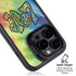 Liquid Blue Tie Dye Peace & Love iPhone 13 Pro Kickstand Case