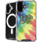 Liquid Blue Tie Dye Peace & Love iPhone 16 Plus MagSafe Case