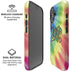 Liquid Blue Tie Dye Peace & Love iPhone 16 Plus Magsafe Impact Case