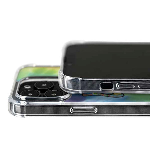 Liquid Blue Tie Dye Peace & Love iPhone 16 Pro MagSafe Case