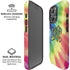 Liquid Blue Tie Dye Peace & Love iPhone 16 Pro Max Magsafe Impact Case