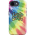 Liquid Blue Tie Dye Peace & Love iPhone 16e Impact Case