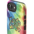 Liquid Blue Tie Dye Peace & Love iPhone 16e Impact Case