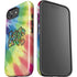 Liquid Blue Tie Dye Peace & Love iPhone 16e Impact Case