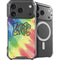 Liquid Blue Tie Dye Peace & Love iPhone 18 Pro MagSafe Case