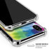 Liquid Blue Tie Dye Peace & Love iPhone X/XS Clear Case