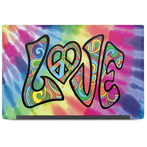 Liquid Blue Tie Dye Peace & Love Dell Latitude Skin