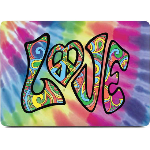Liquid Blue Tie Dye Peace & Love Apple MacBook Air Skin