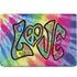 Liquid Blue Tie Dye Peace & Love MacBook Skins
