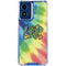 Liquid Blue Tie Dye Peace & Love Moto G 5G (2024) Clear Case