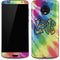 Liquid Blue Tie Dye Peace & Love Moto G6 Skin