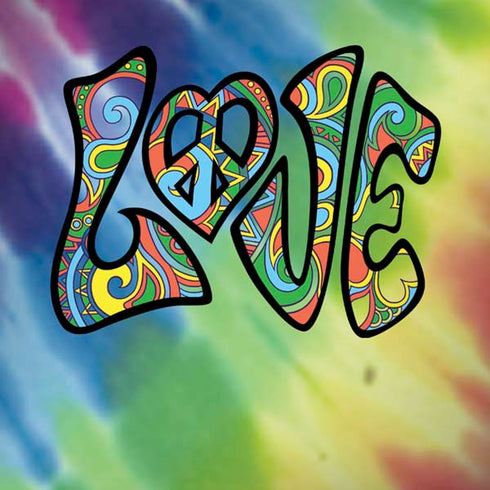 Liquid Blue Tie Dye Peace & Love Moto G6 Skin