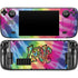 Liquid Blue Tie Dye Peace & Love Steam Deck Handheld Gaming Computer Skin