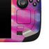 Liquid Blue Tie Dye Peace & Love Steam Deck Handheld Gaming Computer Skin