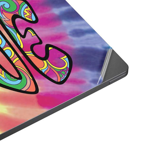 Liquid Blue Tie Dye Peace & Love Surface Laptop 7 15in Skin