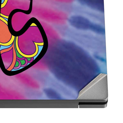 Liquid Blue Tie Dye Peace & Love Dell XPS Skin