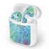 Liquid Blue Tie Dye Peace Heart Apple AirPods Skin