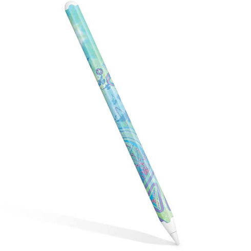 Liquid Blue Tie Dye Peace Heart Apple Pencil (2nd Gen 2019) Skin