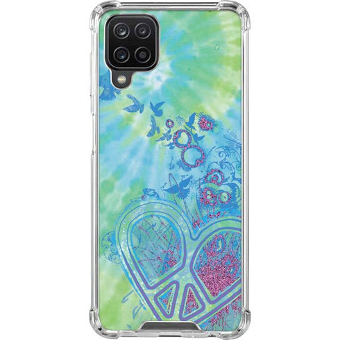 Liquid Blue Tie Dye Peace Heart Galaxy Cases