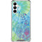 Liquid Blue Tie Dye Peace Heart Galaxy A16 5G Clear Case