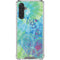 Liquid Blue Tie Dye Peace Heart Galaxy A17 Clear Case