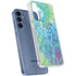 Liquid Blue Tie Dye Peace Heart Galaxy A35 5G Clear Case