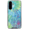 Liquid Blue Tie Dye Peace Heart Galaxy A36 5G Clear Case