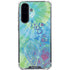 Liquid Blue Tie Dye Peace Heart Galaxy A36 5G Clear Case