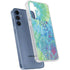 Liquid Blue Tie Dye Peace Heart Galaxy A55 5G Clear Case