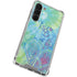 Liquid Blue Tie Dye Peace Heart Galaxy S24 FE Clear Case