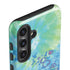 Liquid Blue Tie Dye Peace Heart Galaxy S25 Impact Case