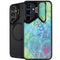 Liquid Blue Tie Dye Peace Heart Galaxy S25 Kickstand Case