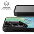 Liquid Blue Tie Dye Peace Heart Galaxy S25 Kickstand Case