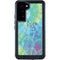 Liquid Blue Tie Dye Peace Heart Galaxy S24 Plus Waterproof Case