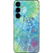 Liquid Blue Tie Dye Peace Heart Galaxy S24 Skin