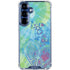Liquid Blue Tie Dye Peace Heart Galaxy S25 Clear Case