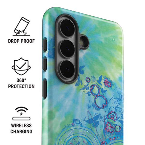 Liquid Blue Tie Dye Peace Heart Galaxy S26 Impact Case