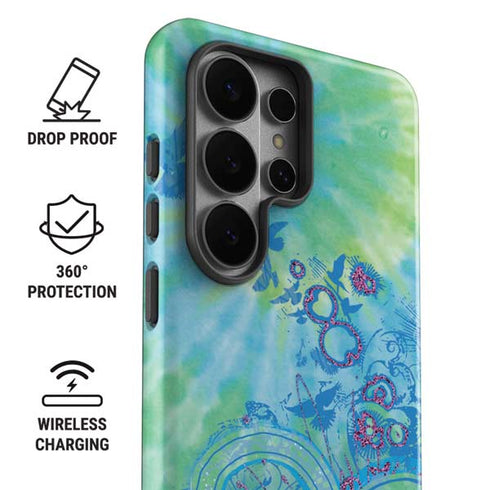 Liquid Blue Tie Dye Peace Heart Galaxy S26 Ultra Impact Case