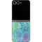 Liquid Blue Tie Dye Peace Heart Galaxy Z Flip6 Skin