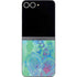 Liquid Blue Tie Dye Peace Heart Galaxy Z Flip6 Skin
