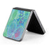 Liquid Blue Tie Dye Peace Heart Galaxy Z Flip6 Skin