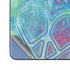 Liquid Blue Tie Dye Peace Heart Galaxy Z Fold5 5G Skin
