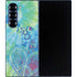 Liquid Blue Tie Dye Peace Heart Galaxy Z Fold6 Skin