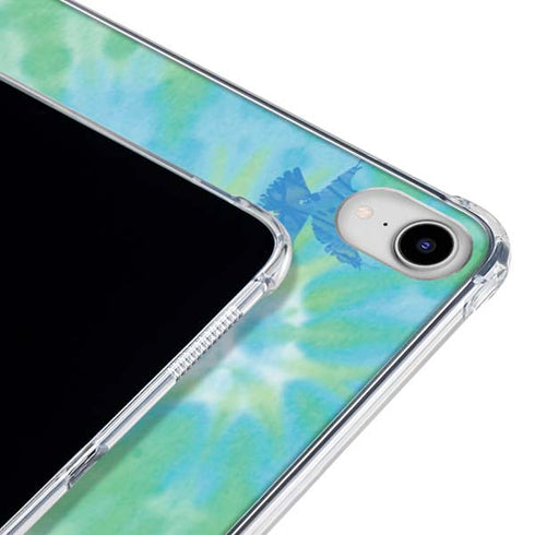 Liquid Blue Tie Dye Peace Heart iPad 11th Gen (2025) Clear Case