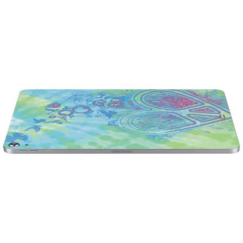 Liquid Blue Tie Dye Peace Heart Apple iPad Air Skin