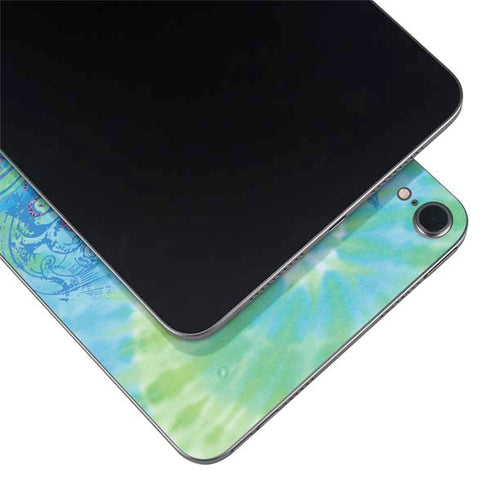 Liquid Blue Tie Dye Peace Heart Apple iPad Mini Skin