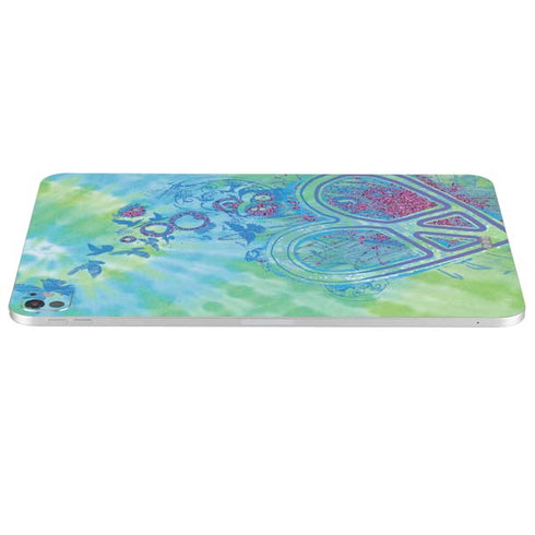 Liquid Blue Tie Dye Peace Heart iPad Pro 13in M4 (2024) Skin