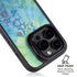 Liquid Blue Tie Dye Peace Heart iPhone 14 Pro Max Kickstand Case